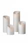Preview: Sompex Flame Echtwachs LED Kerze, fernbedienbar, weiß – 8 x 10cm