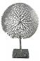 Preview: Lebensbaum Silberfarben Skulptur Tree Höhe 53cm - Breite 36cm - Tiefe 10cm