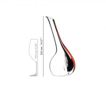 2009/02-2MS3 RIEDEL Dekanter Black Tie Touch Red Mix 2.Wahl Wein Decanter