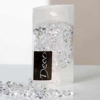 Deko Diamanten Brillanten klar Durchmesser 12mm in 100 ml Klarsichtbox