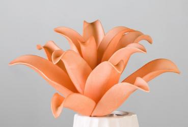 Blume Foam Flower "Peach" Schaumstoff Blüte, Durchmesser 20cm Aprikot