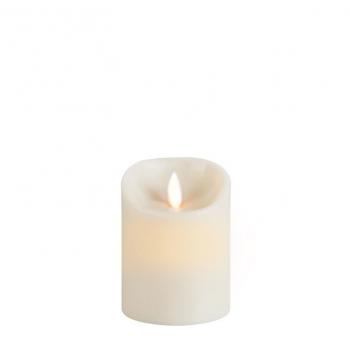 Sompex Flame Echtwachs LED Kerze, fernbedienbar, elfenbein – 8 x 10cm