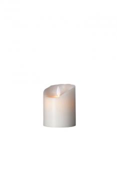 Sompex Flame Echtwachs LED Kerze, fernbedienbar, weiß – 8 x 10cm