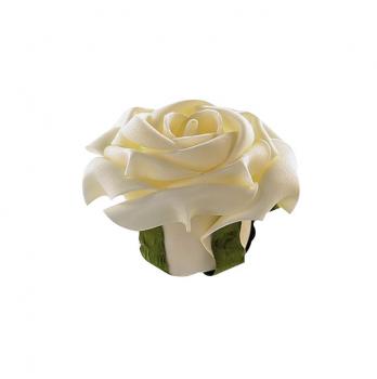 Tisch-Deko Foam Flower Rose creme Höhe: 5 cm, Durchmesser: 8 cm