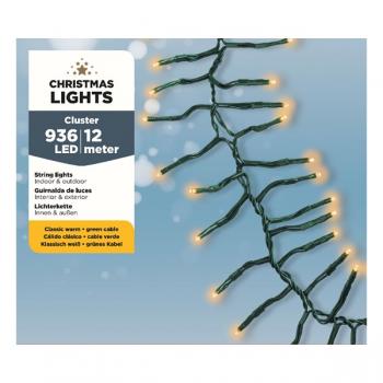 Lumineo LED Gruppenbeleuchtung Budget LED Lichterkette 936 LEDs - 1200cm