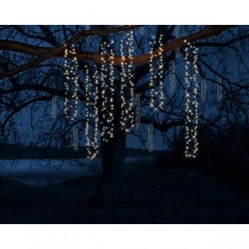 Lumineo LED LED Kaskadenbeleuchtung 200 cm & 480 LED Warm Weiß 6 Zweige
