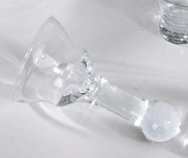 Ersatzglas für Kerze Glasaufsatz 15cm hängend Tropfen