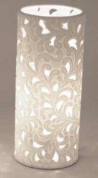 Lampe Harmonie Romantik 12 x 28cm Weiss