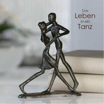 Skulptur Dancing aus Eisen · brüniert Höhe 17 cm Breite 13 cm Tiefe 8 cm