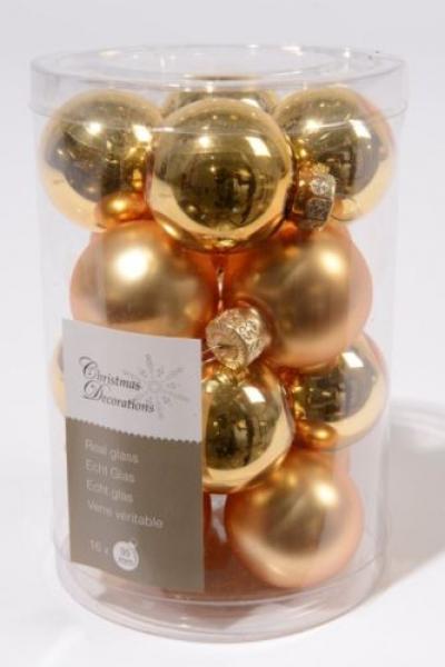 Minikugeln Christbaumschmuck Weihnachtskugel Hell Gold