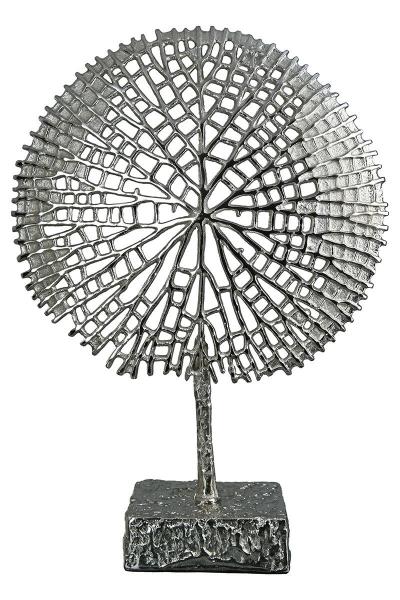 Lebensbaum Silberfarben Skulptur Tree Höhe 53cm - Breite 36cm - Tiefe 10cm