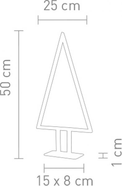 Sompex LED Tisch- / Bodenleuchte Pine - Schwarz - 50cm